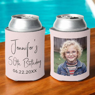 Porta-lata 50º Aniversário - Instagram Foto Cor-de-Rosa