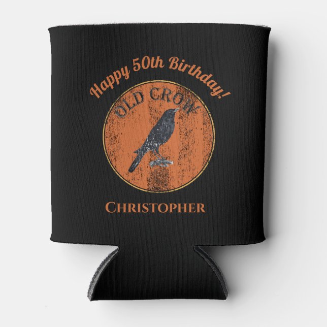 Porta-lata 50º Aniversário, Velho Corvo Engraçado Sobre O HIl (Frente)