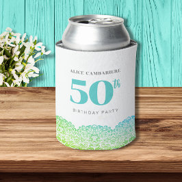 Porta-lata 50º Aniversário - Xícara de Papel Azul