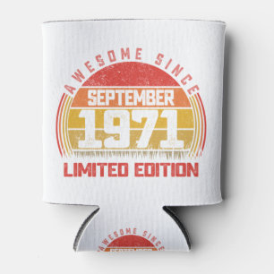 Porta-lata 50 anos de setembro de 1971 Retro Awincrível 50º