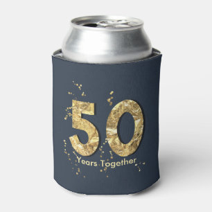 Porta-lata 50 anos juntos Ouro Anniversário Cooler