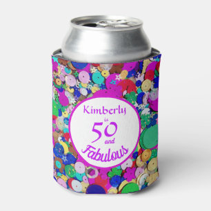 Porta-lata 50 e Fabulosa Sequin Birthday pode resfriar