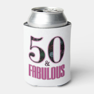 Porta-lata 50 e Fabulosa Tipografia Preta Rosa 50º Aniversá