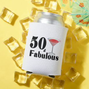 Porta-lata 50 e Fabuloso 50º aniversário Personalizado