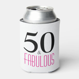 Porta-lata 50 e Fabuloso 50º presente de aniversário