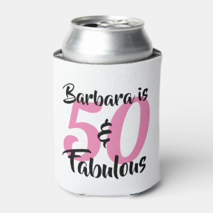 Porta-lata 50 e Fabuloso Aniversário Personalizado