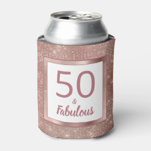 Porta-lata 50 e Festa de aniversário Fabulosa Dourada Glam 5