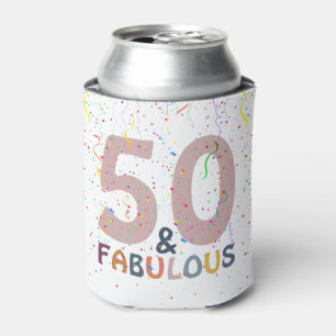 Porta-lata 50 & Fabulosa Celebração de Aniversário com Confet