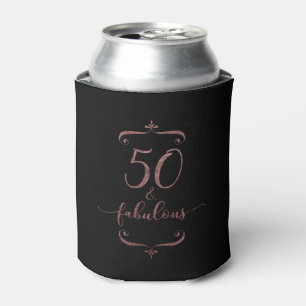 Porta-lata "50 &" lembrança Dourado cor-de-rosa fabulosa da