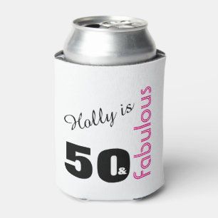 Porta-lata 50 personalizados e 50th aniversário temático