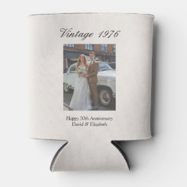 Porta-lata 50th Wedding Anniversary Party Favor Custom Photo