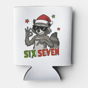 Porta-lata 6 7 Seis Sete Mão Gen Z Alpha Guaxinim Natal