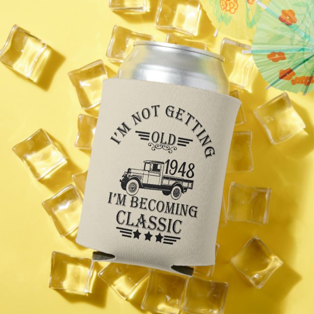 Porta-lata 75 anos de 75 anos personalizados (Verão in situ)