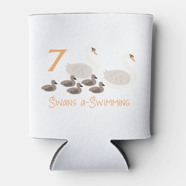 Porta-lata 7 Swans a Natação (Frente)