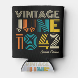 Porta-lata 80 Birthday Vintage junho de 1942 Edição limitada