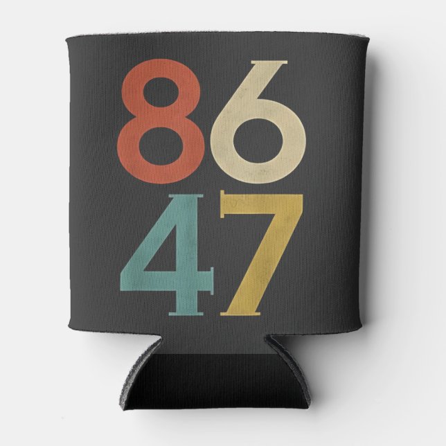 Porta-lata 86 47 Bomba de retro Legal Anti-Trump (Frente)