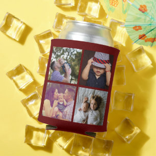 Porta-lata 8 Colagem de fotos DIY Divertido Personalizado pod
