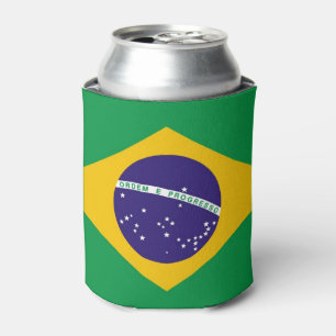 Porta-lata A bandeira de Brasil Bandeira faz Brasil