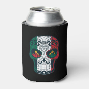 Porta-lata A bandeira mexicana colore o dia do crânio
