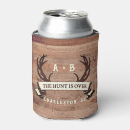 Porta-lata A Caça é sobre o personagem de casamento do Antler