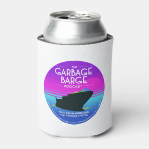 Porta-lata A cerveja do logotipo do Podcast da barca do