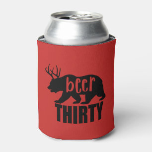 Porta-lata A cerveja trinta Koozie/pode letra de bloco do