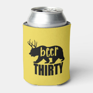 Porta-lata A cerveja trinta pode refrigerador/letra bloco de