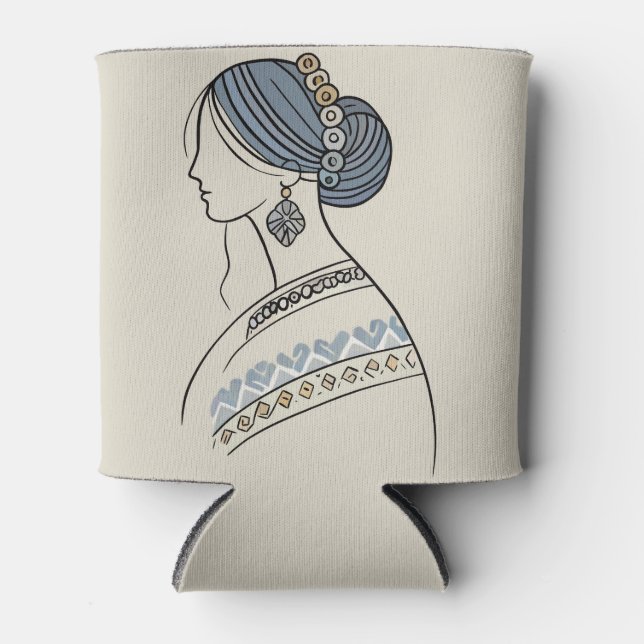 Porta-lata A Elegante Arte Folclórica Ucraniana Pode Resfriar (Frente)