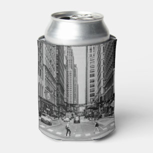 Porta-lata A escala de cinza da Madison Street em Chicago pod