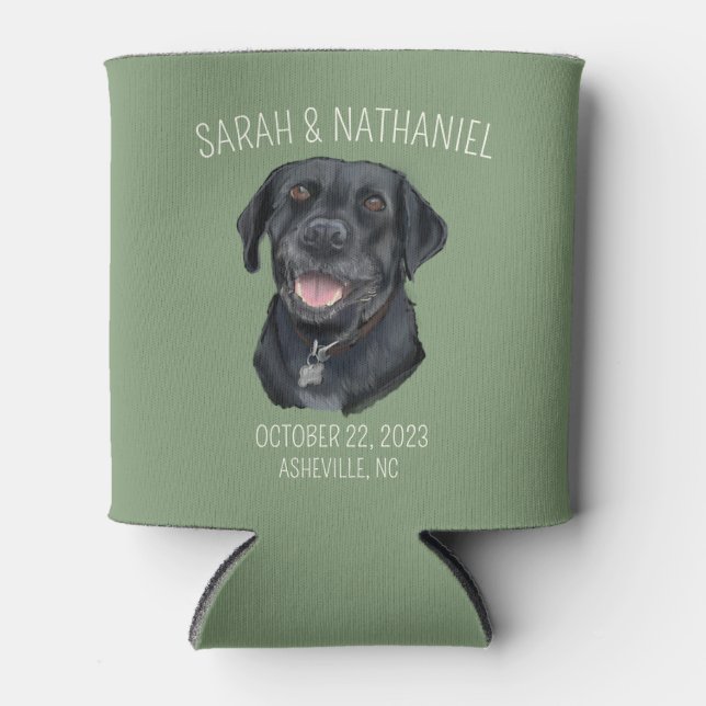 Porta-lata A espuma preta pode arrefecer (Frente)