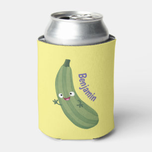 Porta-lata A ilustração do desenho animado feliz da abobrin