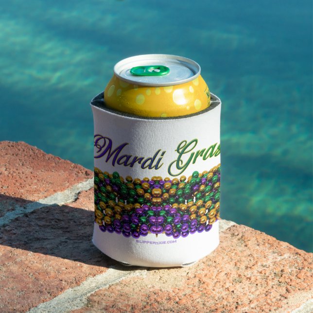 Porta-lata A imagem icônica de SlipperyJoe com tema Mardi Gra (Piscina in situ)