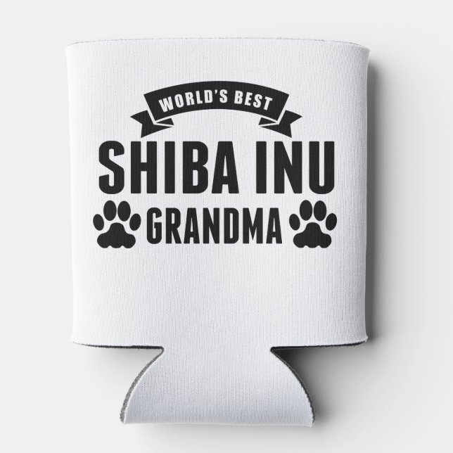 Porta-lata A melhor vovó Shiba Inu do mundo (Traseira)