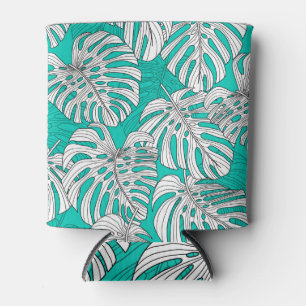 Porta-lata A selva deixa a tropical floral sem costura