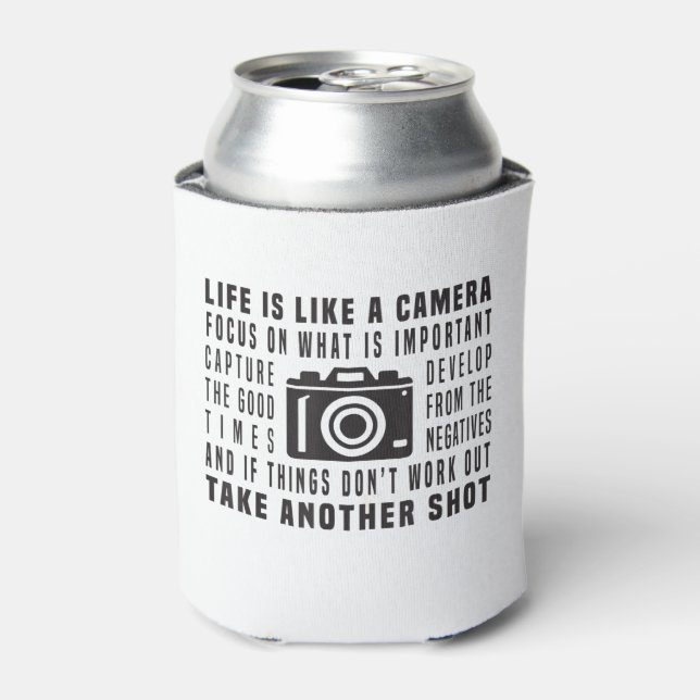 Porta-lata A Vida De Fotógrafo É Como Uma Fotografia De Câmer (Can Front)