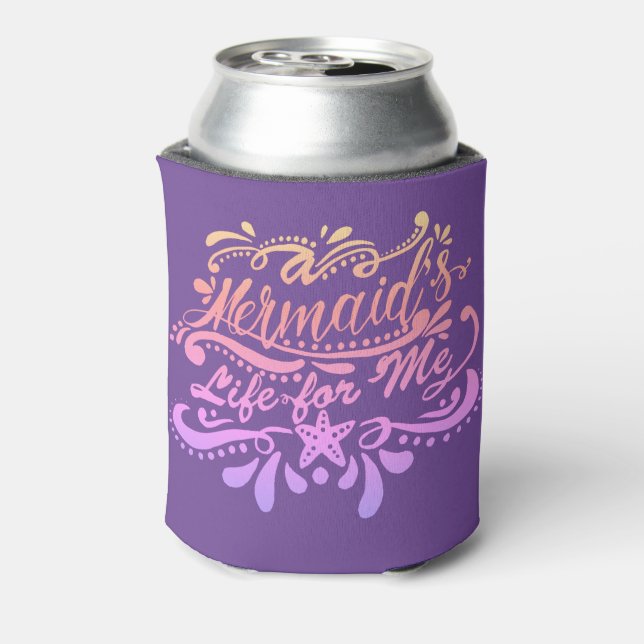 Porta-lata A vida de uma sereia para mim Starfish Roxo (Can Back)