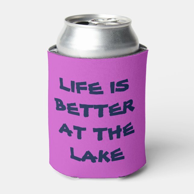 Porta-lata A vida é melhor no lago Can Cooler (Can Front)