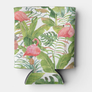 Porta-lata Abacaxi Tropical Flamingo: Padrão Desenhado À Mão