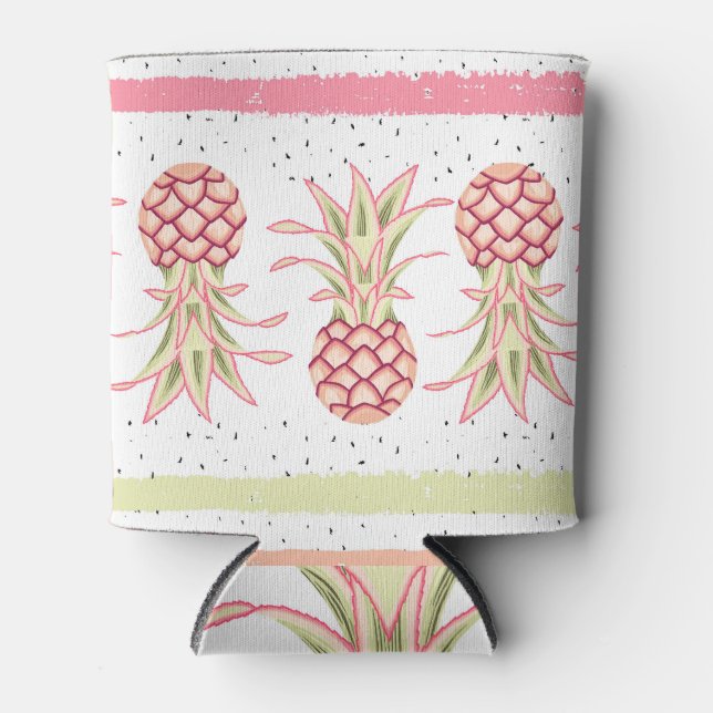 Porta-lata Abacaxi Tropical Verão Impressão (Frente)