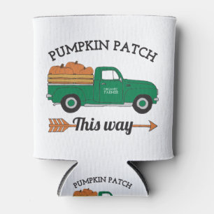 Porta-lata Abaixe a Arte Pumpkin Patch Vintage Fazenda Truck
