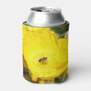 Porta-lata Abelha Banhada em Amarelo
