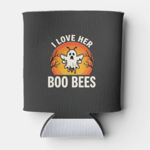 Porta-lata Abelhas Boo Fantasma de Halloween Design Engraçado