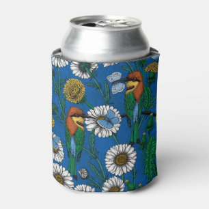 Porta-lata Abelhas comem em azul