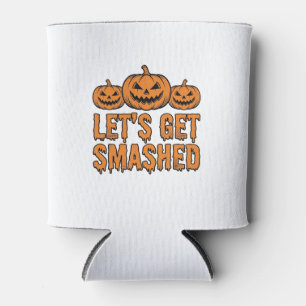 Porta-lata Abóbora Divertida de Halloween Vamos nos Esmagar