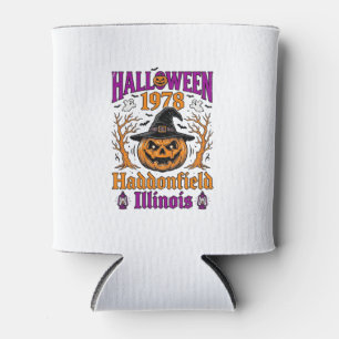 Porta-lata Abóbora Vintage Halloween Haddonfield Illinois Shi