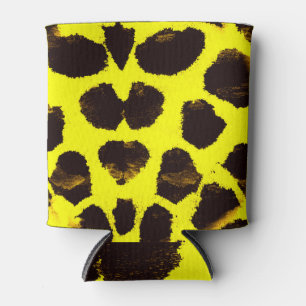 Porta-lata Abstrato Animal Print Lepard Watercolor