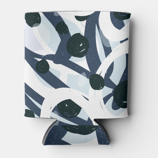 Porta-lata Abstrato Art: Ilustração de pintura sem costura (Frente)