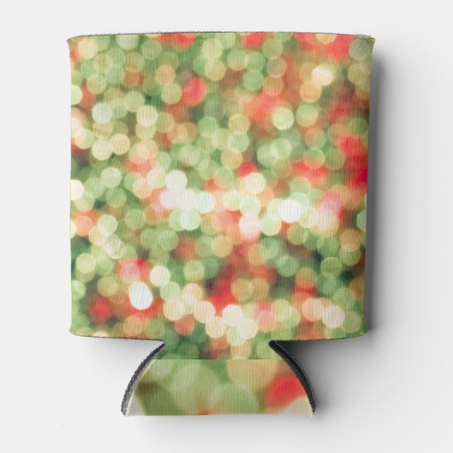 Porta-lata Abstrato Bokeh: Mágica de Fundo Colorida (Frente)