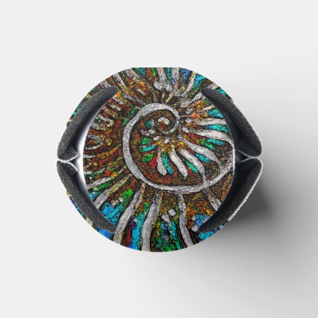 Porta-lata Abstrato de ammonite (Parte inferior)