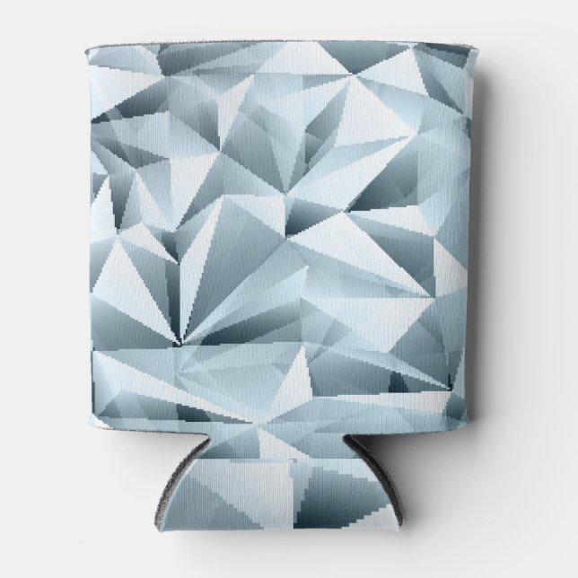 Porta-lata Abstrato de cristal, fundo de efeito de transparên (Frente)